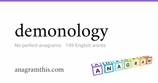 demonology - 149 English anagrams