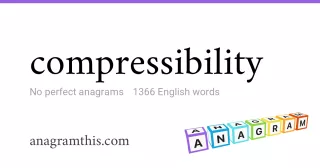 compressibility - 1,366 English anagrams