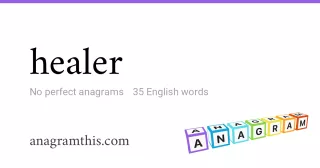 healer - 35 English anagrams