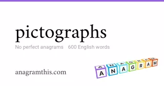 pictographs - 600 English anagrams