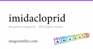 imidacloprid - 309 English anagrams