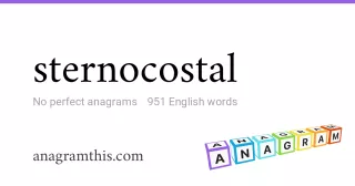sternocostal - 951 English anagrams