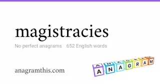 magistracies - 652 English anagrams