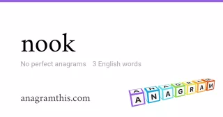 nook - 3 English anagrams