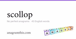 scollop - 43 English anagrams