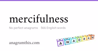 mercifulness - 566 English anagrams