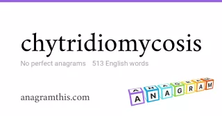 chytridiomycosis - 513 English anagrams