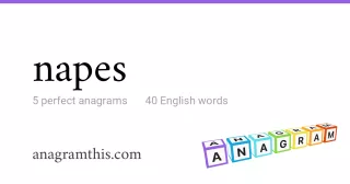 napes - 40 English anagrams