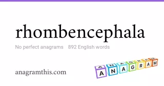 rhombencephala - 892 English anagrams
