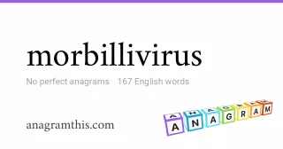 morbillivirus - 167 English anagrams